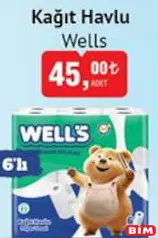 WELLS KAĞIT HAVLU 6'LI WELLS KAĞIT HAVLU 6'LI